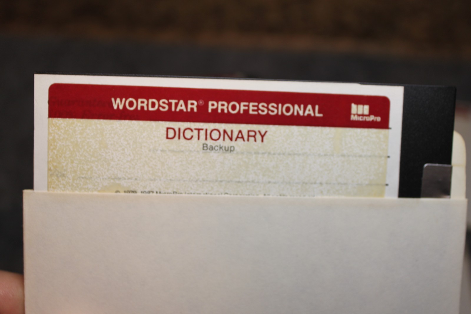 Vintage Wordstar Pro 1987 on 5.25" Floppy Disk
