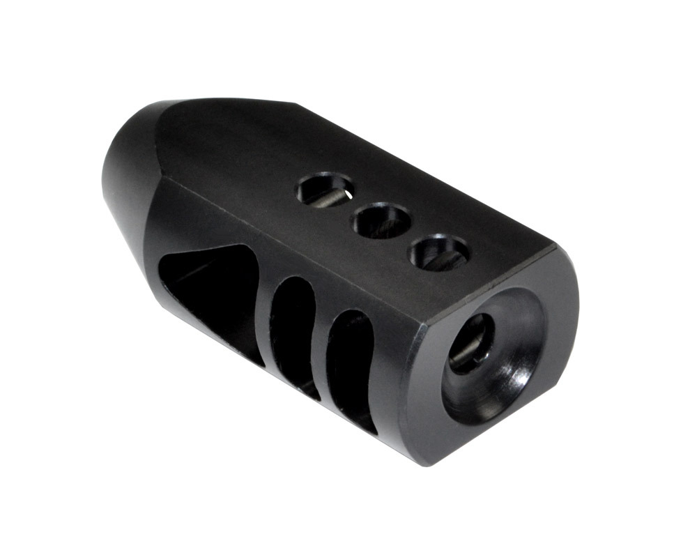Presma Steel Muzzle Brake fits 1/2x28 Free Crush Washer & Jam Nut, for 223/5.56