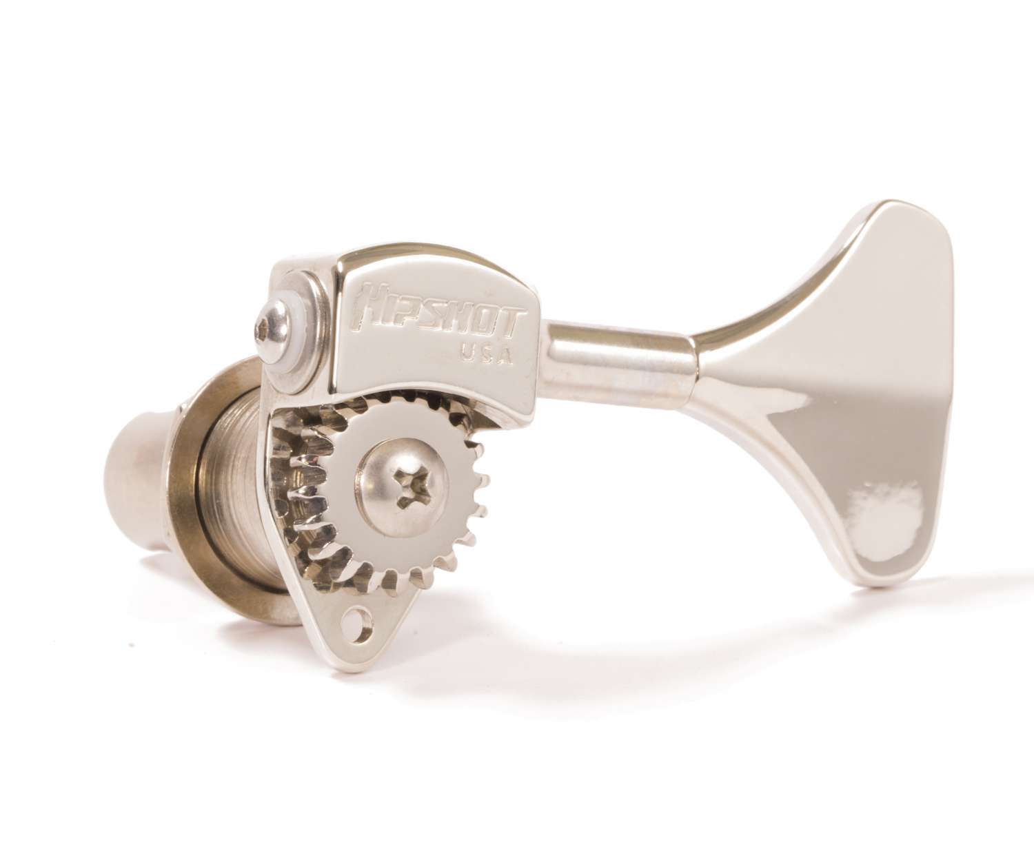 Hipshot Ultralite USA Tuner HB6Y 1/2 Shiny Nickel - Bass Side NEW - Auth Dealer
