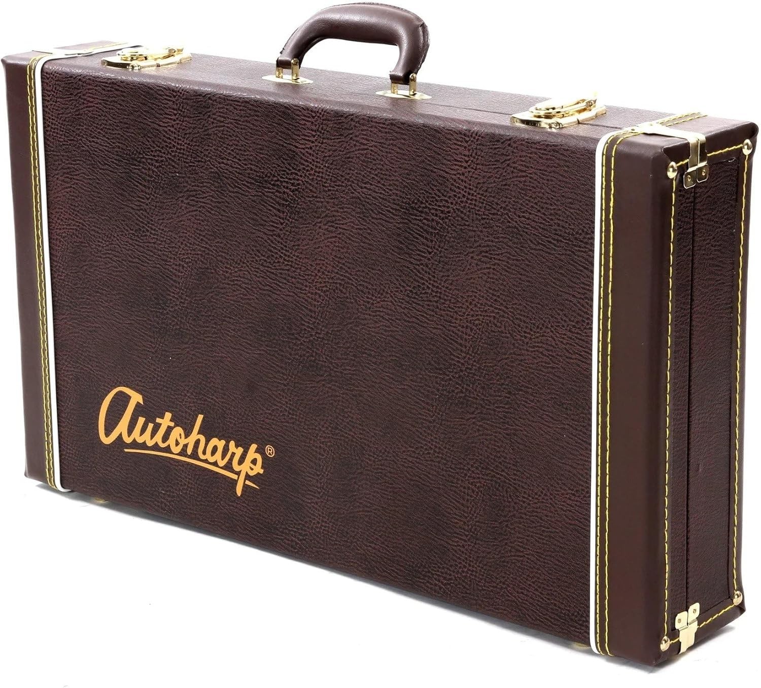 Oscar Schmidt AC449 Hardshell Auto Harp Case. Brown