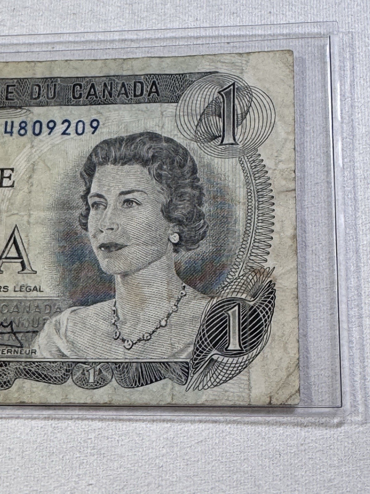 1973 Canada 1 Dollar Banknote Crow Bouey P# 85c