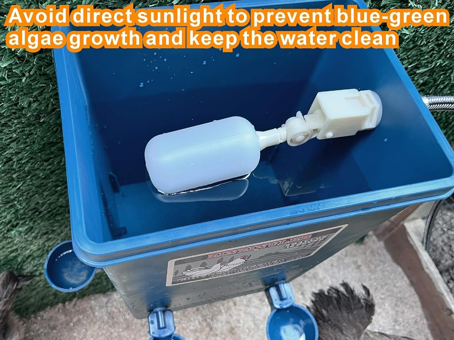 4-Gallon Automatic Chicken Waterer with Float Valve - No Refilling Needed!