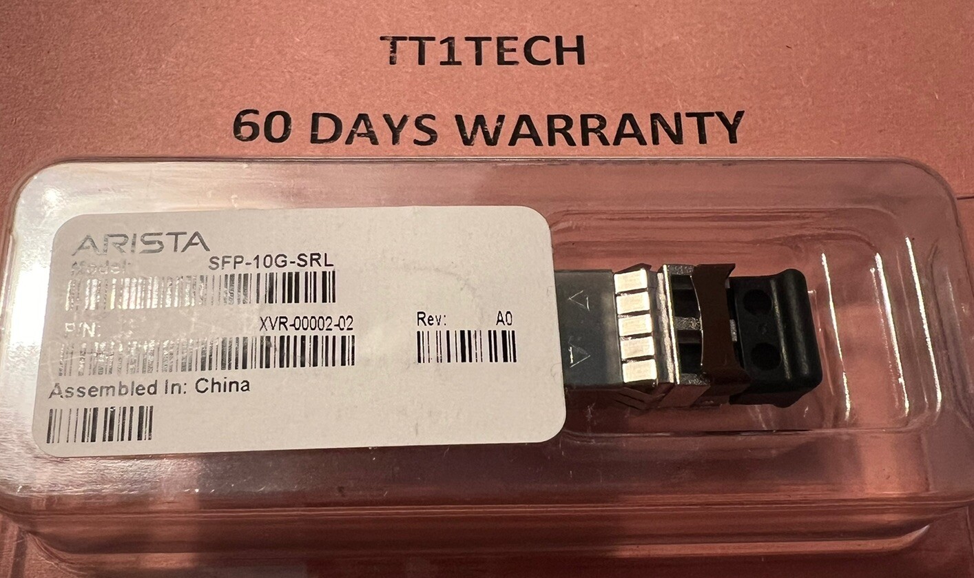 NEW Arista SFP-10G-SRL 10Gb 850nm SFP+ Transceiver XVR-00002-02 7010T 7150S