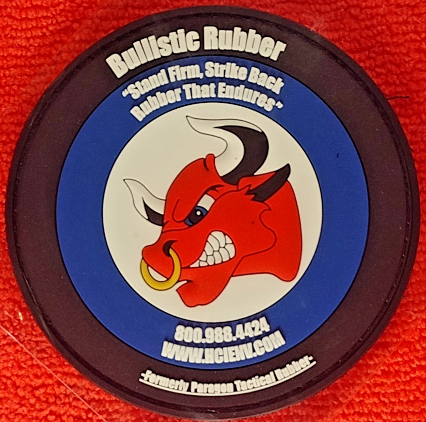 Bullistic Rubber "Stand Firm, Strike Back" SHOT-SHOW 2026 Patch  PVC H&L NIP