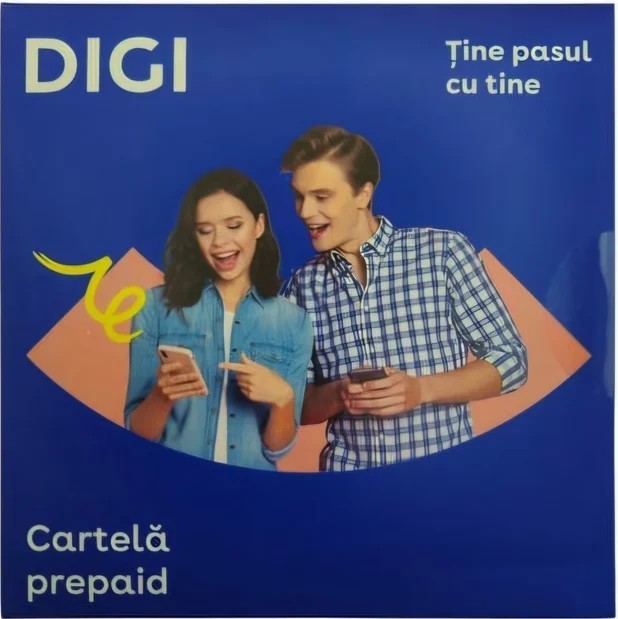 Digi Mobil Romania Prepaid SIM Card 4G NEW with 4 Euro Credit Worldwide Roaming