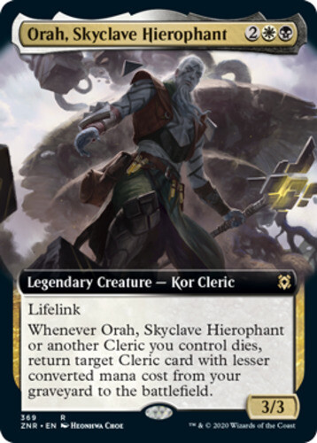 1x Orah, Skyclave Hierophant ~ Extended Art NM-Mint, English Zendikar Rising MTG