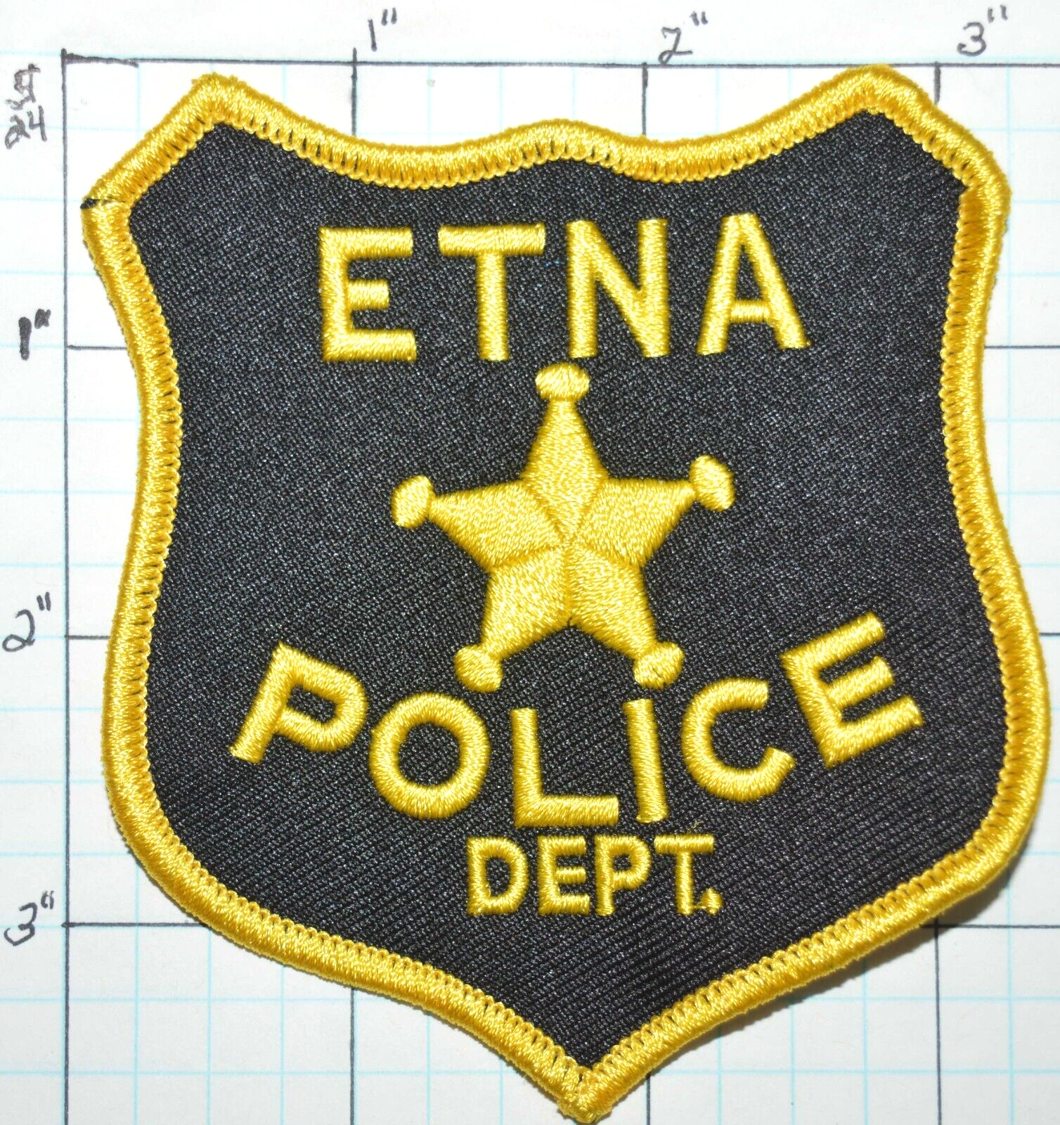 CALIFORNIA, ETNA POLICE DEPT REPLICA? PATCH