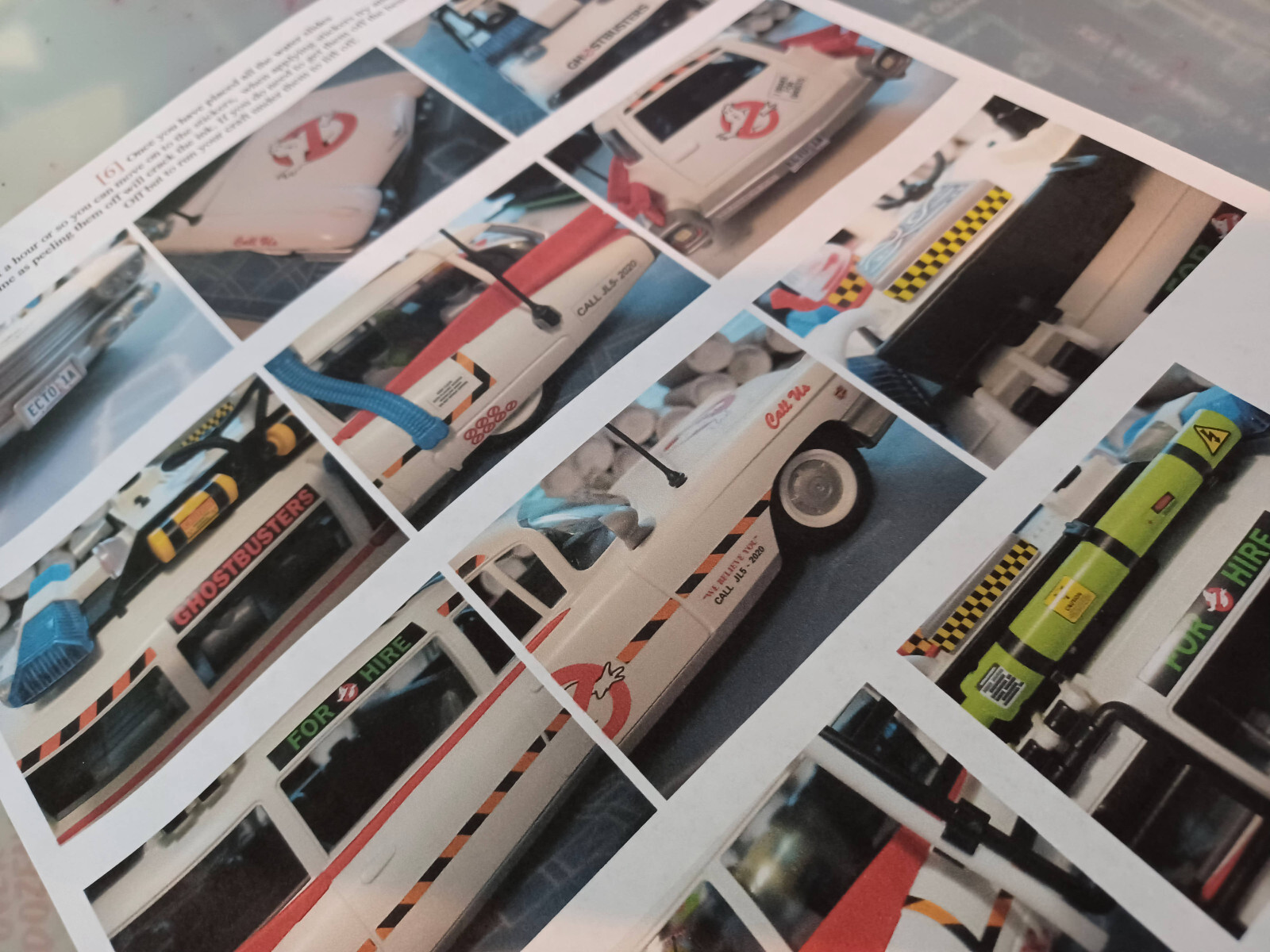 Ghostbusters Playmobil, Ecto-1 custom made replacement stickers and water slides
