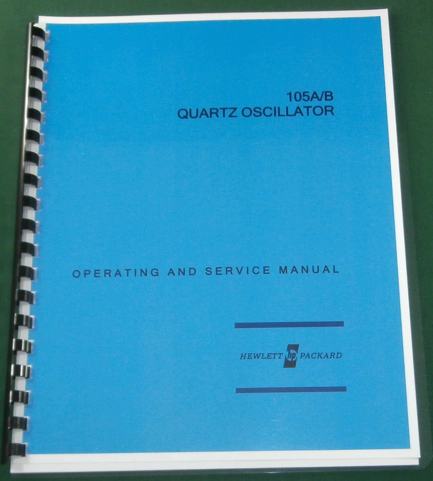 HP 105A/B Operating & Service Manual: w/11"X17" Foldouts & Protective Covers