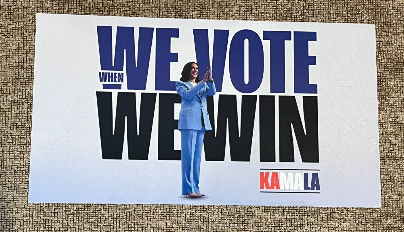 2024 KAMALA HARRIS - WHEN WE VOTE WE WIN - NEBRASKA PAMPHLET 11"x6"