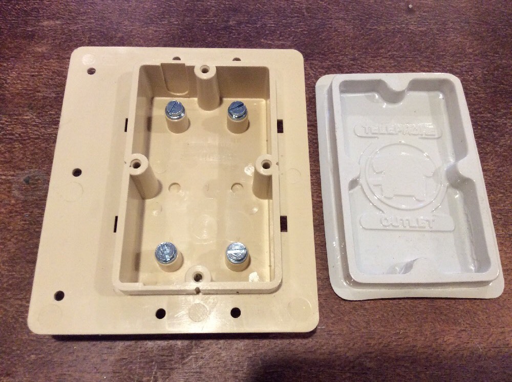 Recessed Phone Outlet Box NEW