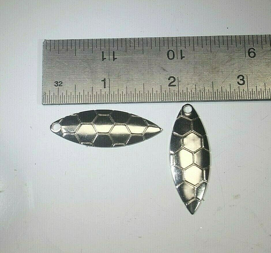 25 pack- Willow Hex Spinner Blades Size 3.5  Nickel Finish