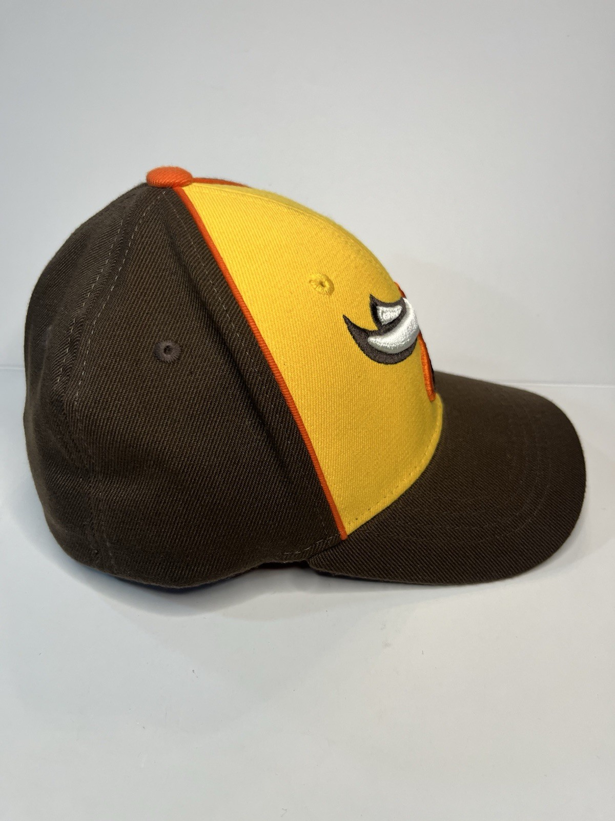 Kokomo Jackrabbits Cap Spandex Baseball Brown Yellow Hat Size Extra Small