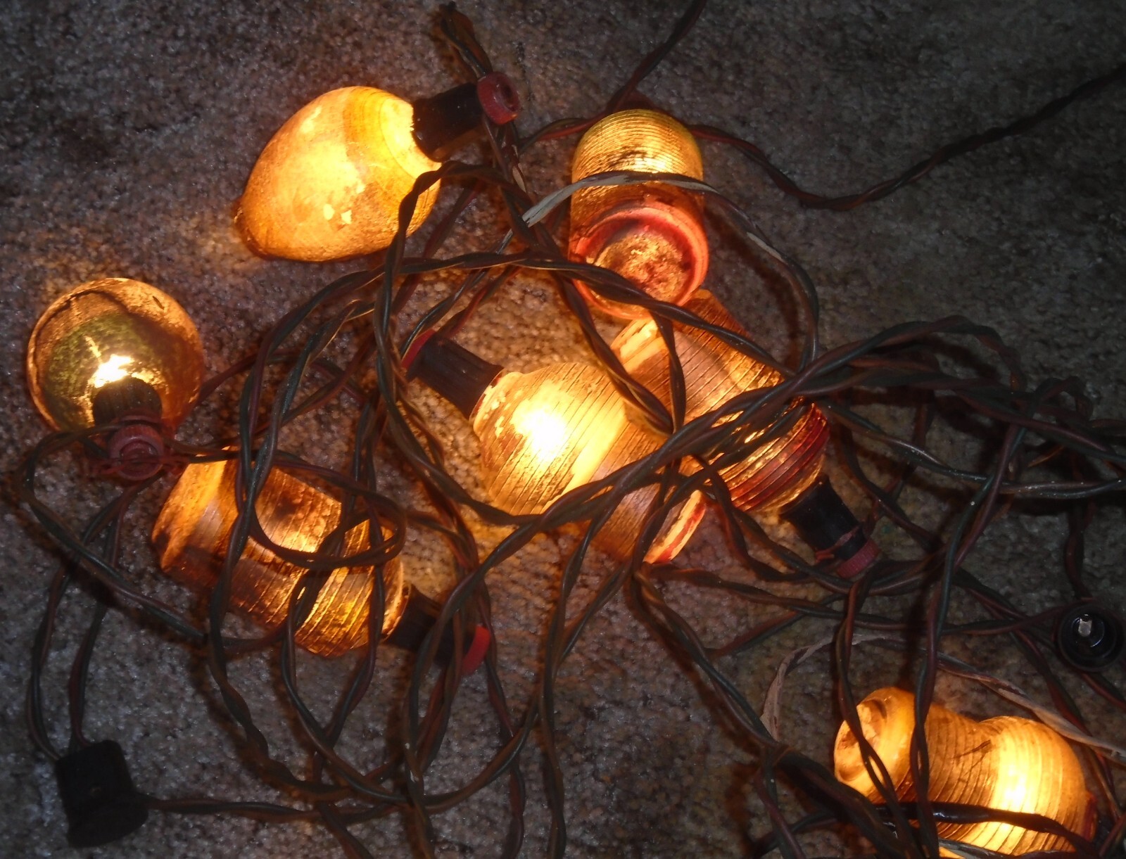 vtg Renown Patio Lights glass