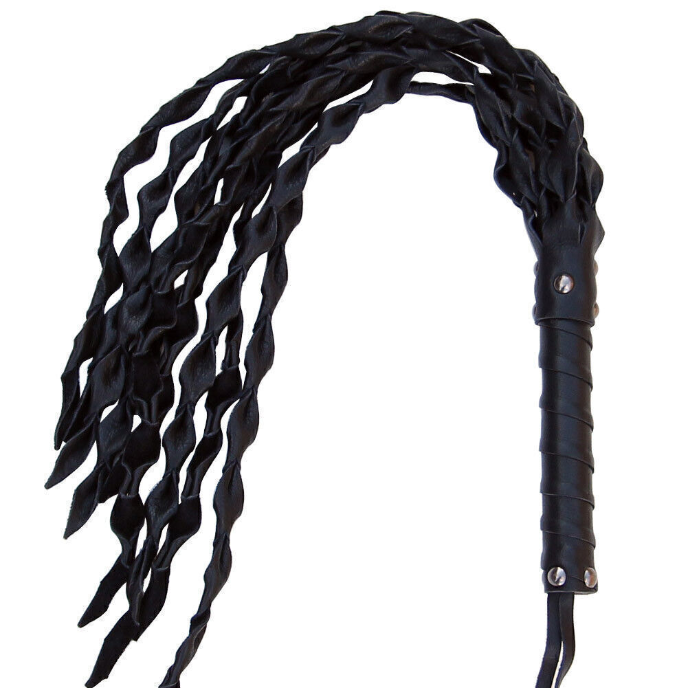 Medieval Renaissance Cat o Nine When the Lights Go Out Leather BDSM Flogger