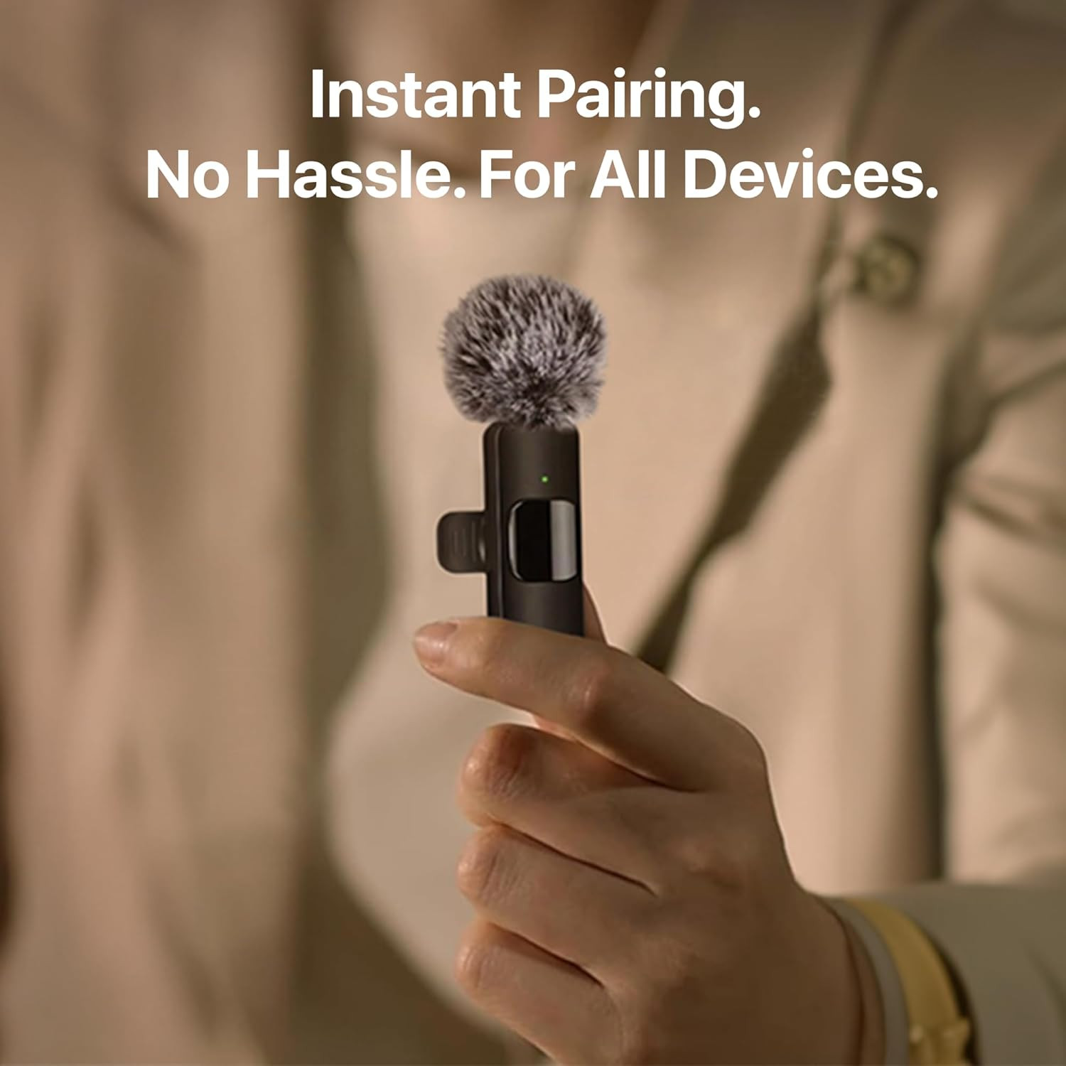 Wireless Lavalier Microphone for Iphone Android Clear Recording