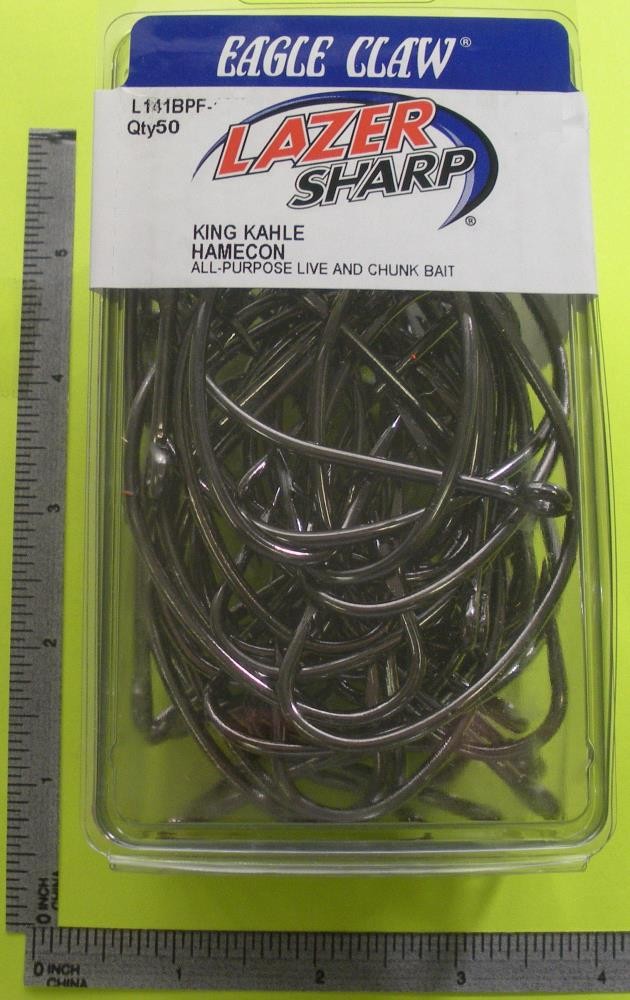 Eagle Claw L141BPFH #8/0 50CT King Kahle Lazer Hooks