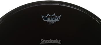 Remo Powerstroke 3 Ebony Drumhead - 20" with 5" Dynamo Installed