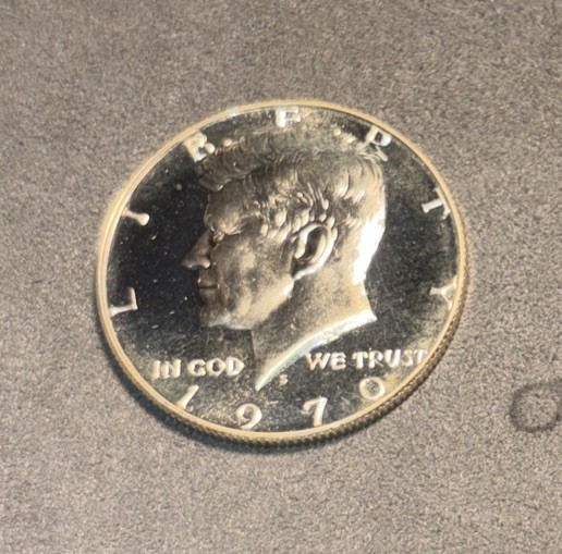 1970 S Kennedy Half Dollar Proof Gem 40% Silver Beautiful Coin
