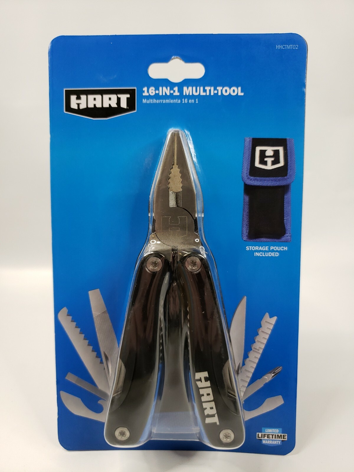 HART 16-In-1 Multi-Tool With Storage Pouch HHCTMT02 Garage Workshop Jobsite