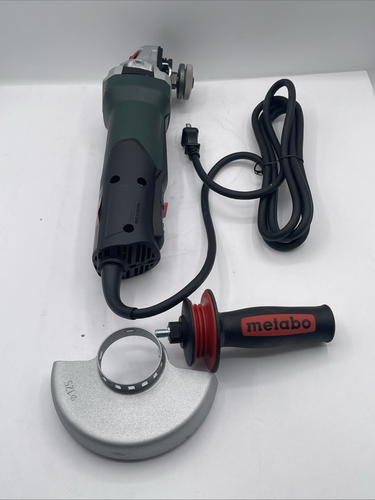 Metabo WP 13-125 Quick 4-1/2"-5" Corded Paddle Switch Angle Grinder