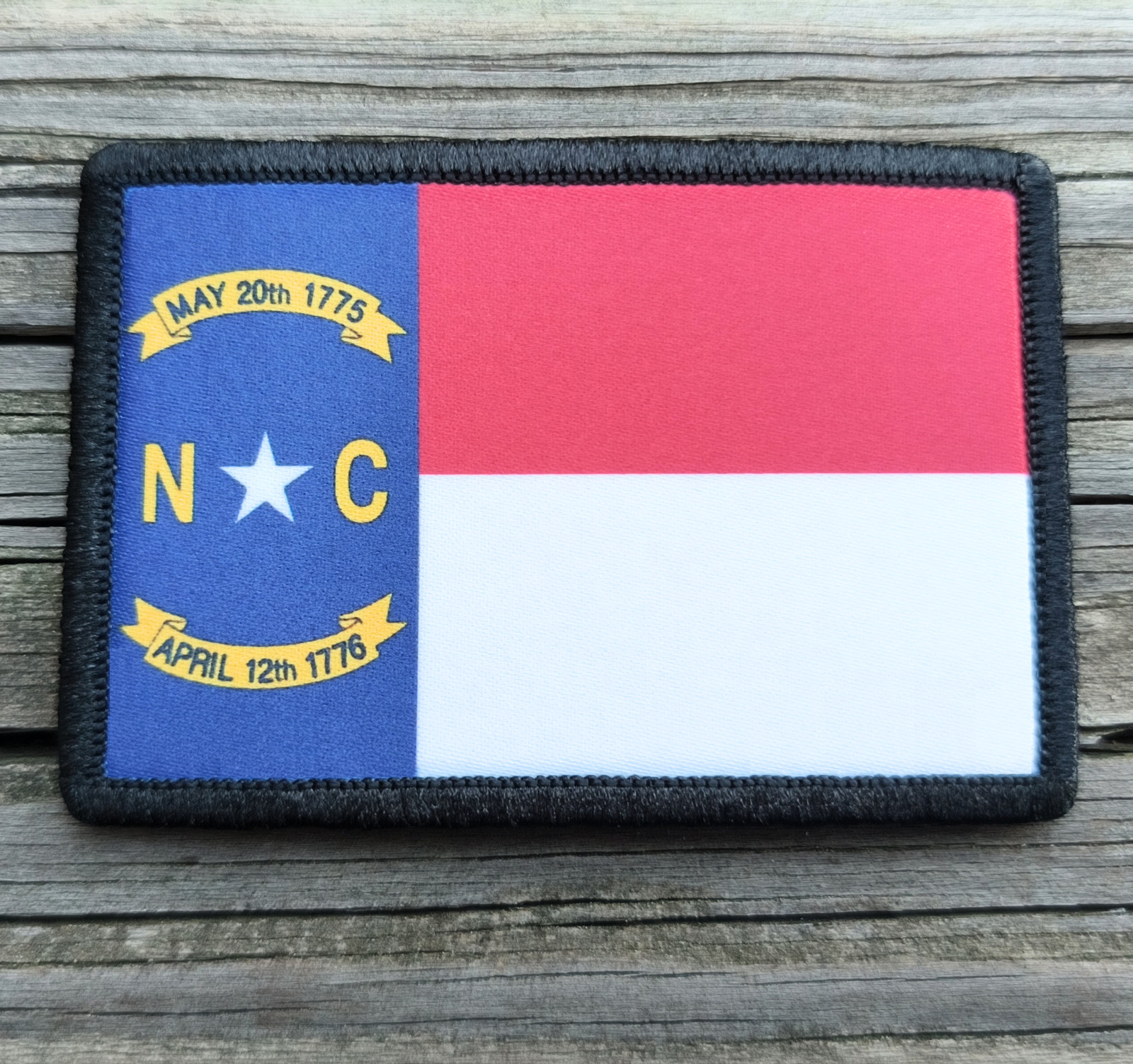 NC State Flag Morale Patch Hook and Loop North Carolina Tactical 2A Gear