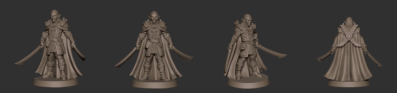 Evendil Gennala the Elf Fighter [ Fantasy Miniature, D&D, Pathfinder, Character]