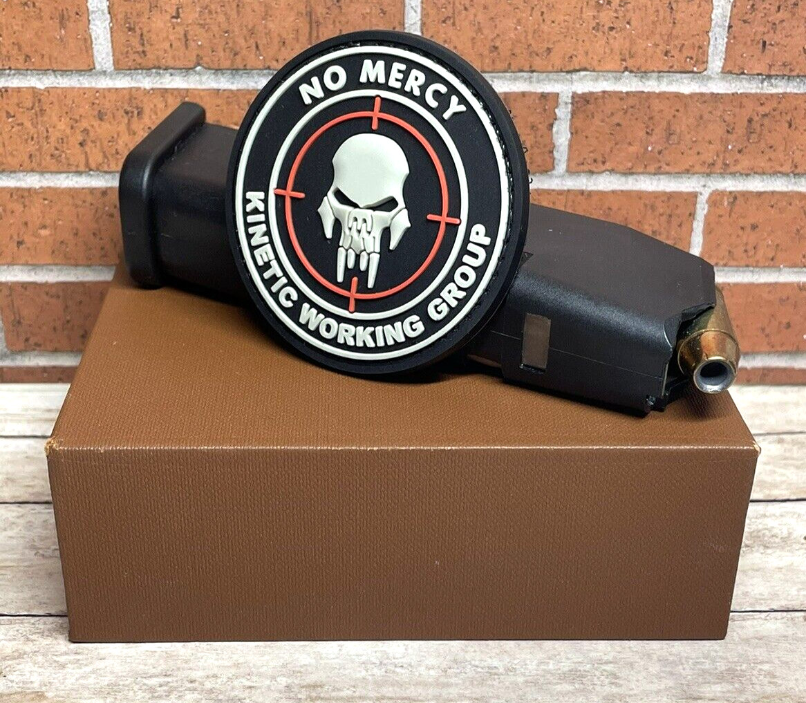 Tactical PVC Patch, No Mercy Kinetic Working Group Patch, Military Morale Patch