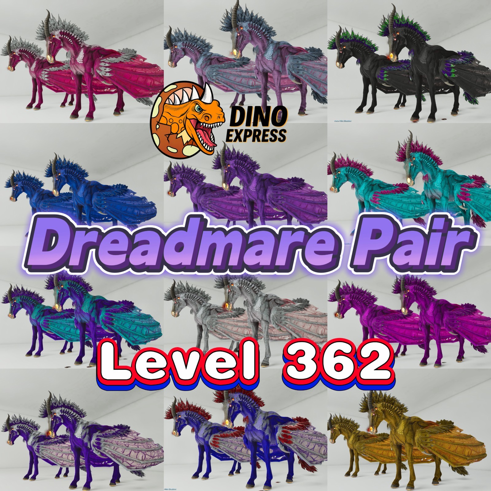 Level 362 Dreadmare Pair Clone ARK🦕 Survival Ascended ASA PVE PC/XBOX/PS
