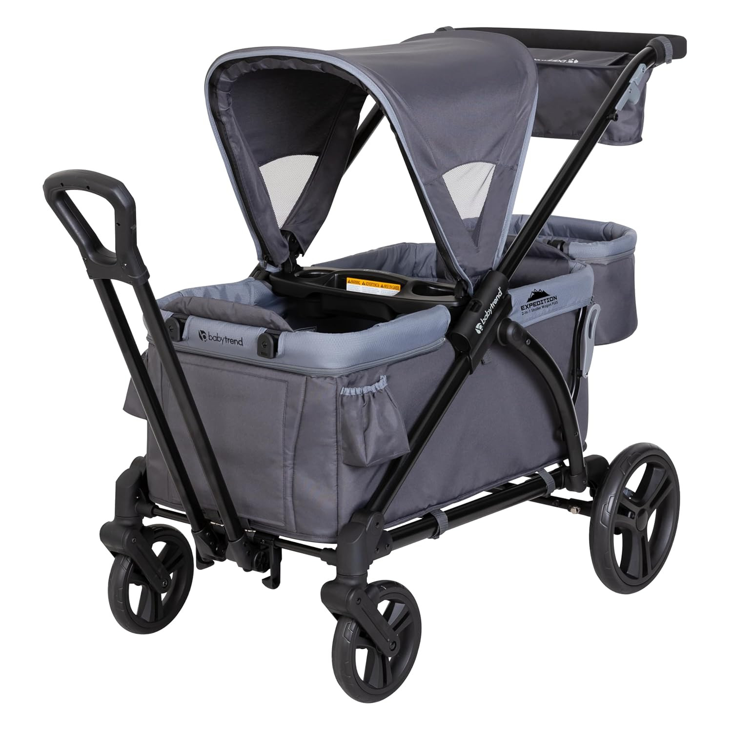 Baby Trend Expedition 2-In-1 Stroller Wagon Plus, Ultra Grey