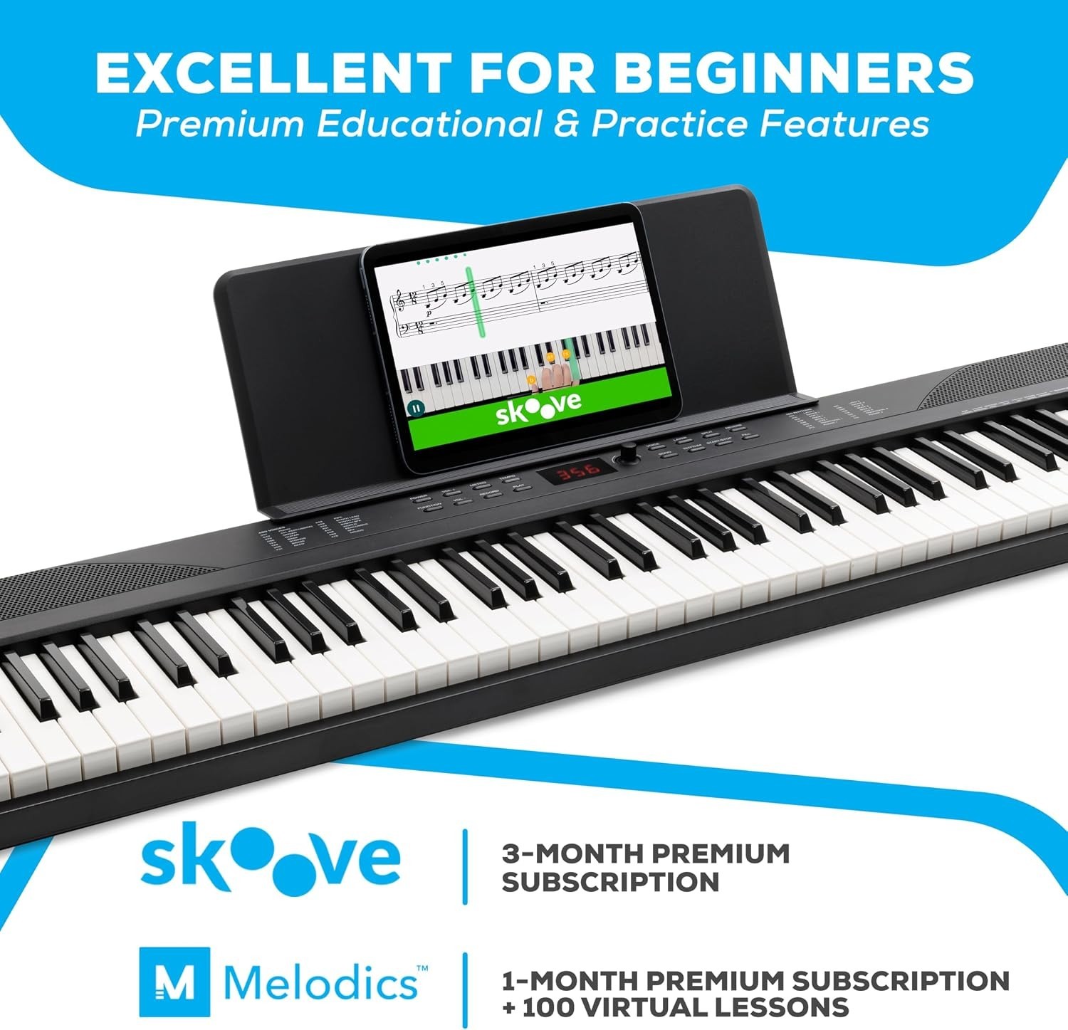 Complete Bundle: 88-Key Keyboard with Accessories
