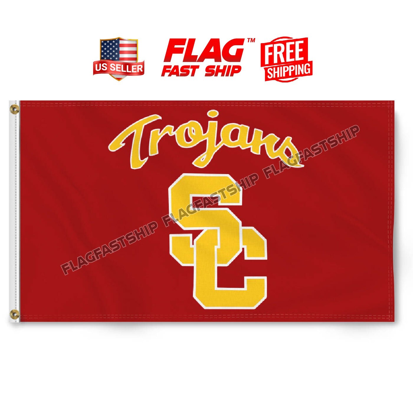 USC Trojans 3x5 ft Flag University of Southern California NCAA FREE Shipping