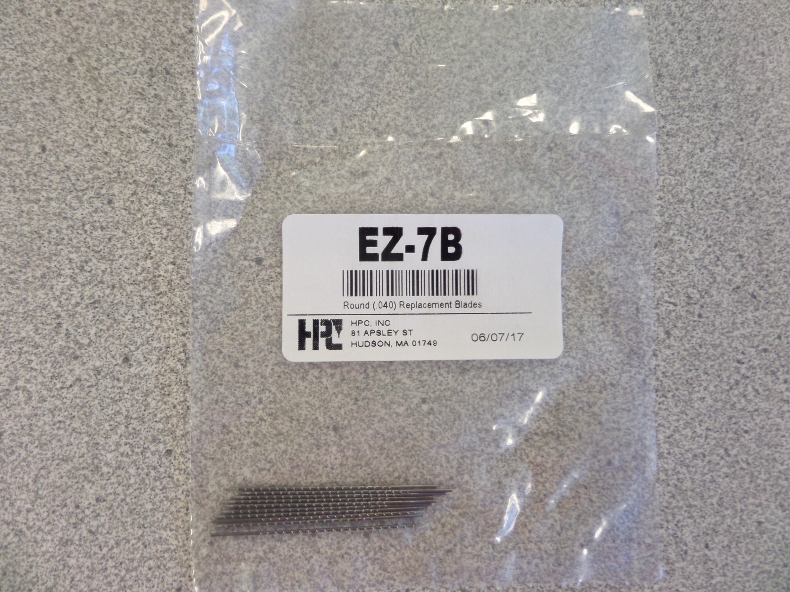 HPC EZ-7B .040 SPIRAL BROKEN KEY EXTRACTOR REPLACEMENT BLADES 10 PACK