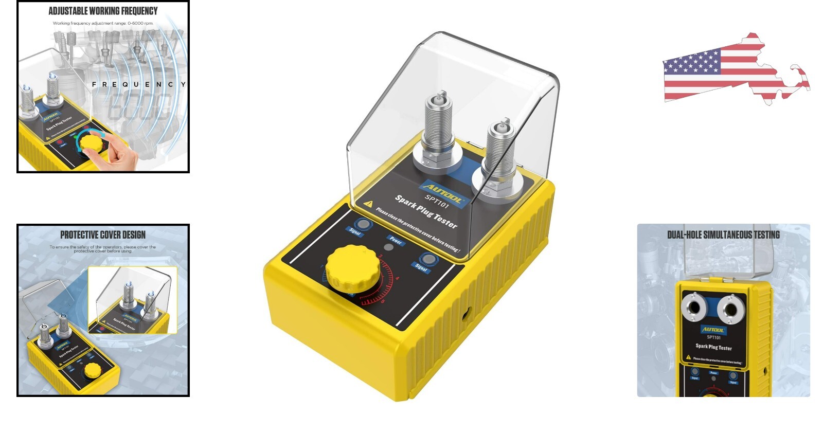 Car Spark Plug Tester - Automotive Engine Ignition Plug Analyzer - Time-saving