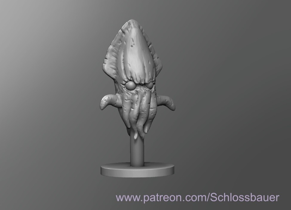 Blooper Squid Monster Manual 28mm Scale DND D&D Mario Tabletop Miniature SB