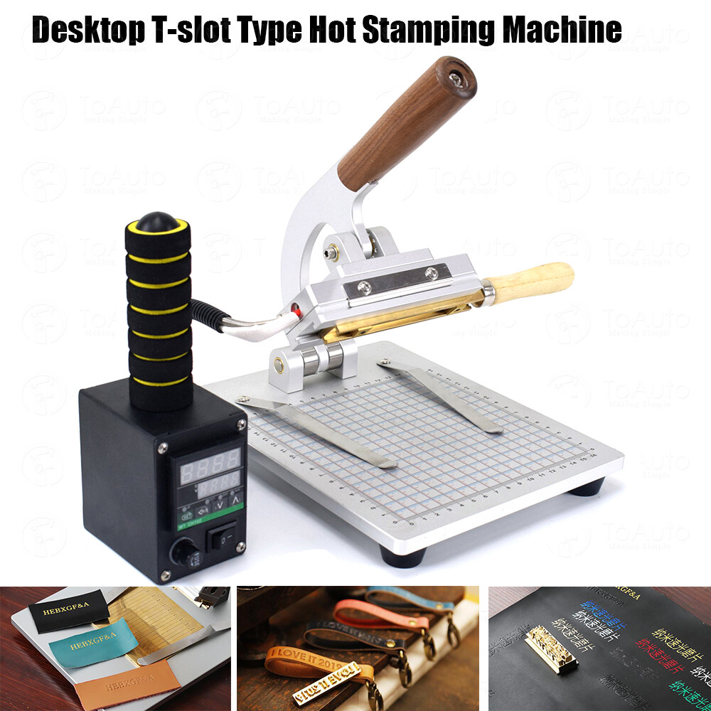 Desktop Manual Hot Foil Stamping Machine  Leather PU Logo Bronzing Heat Pressing