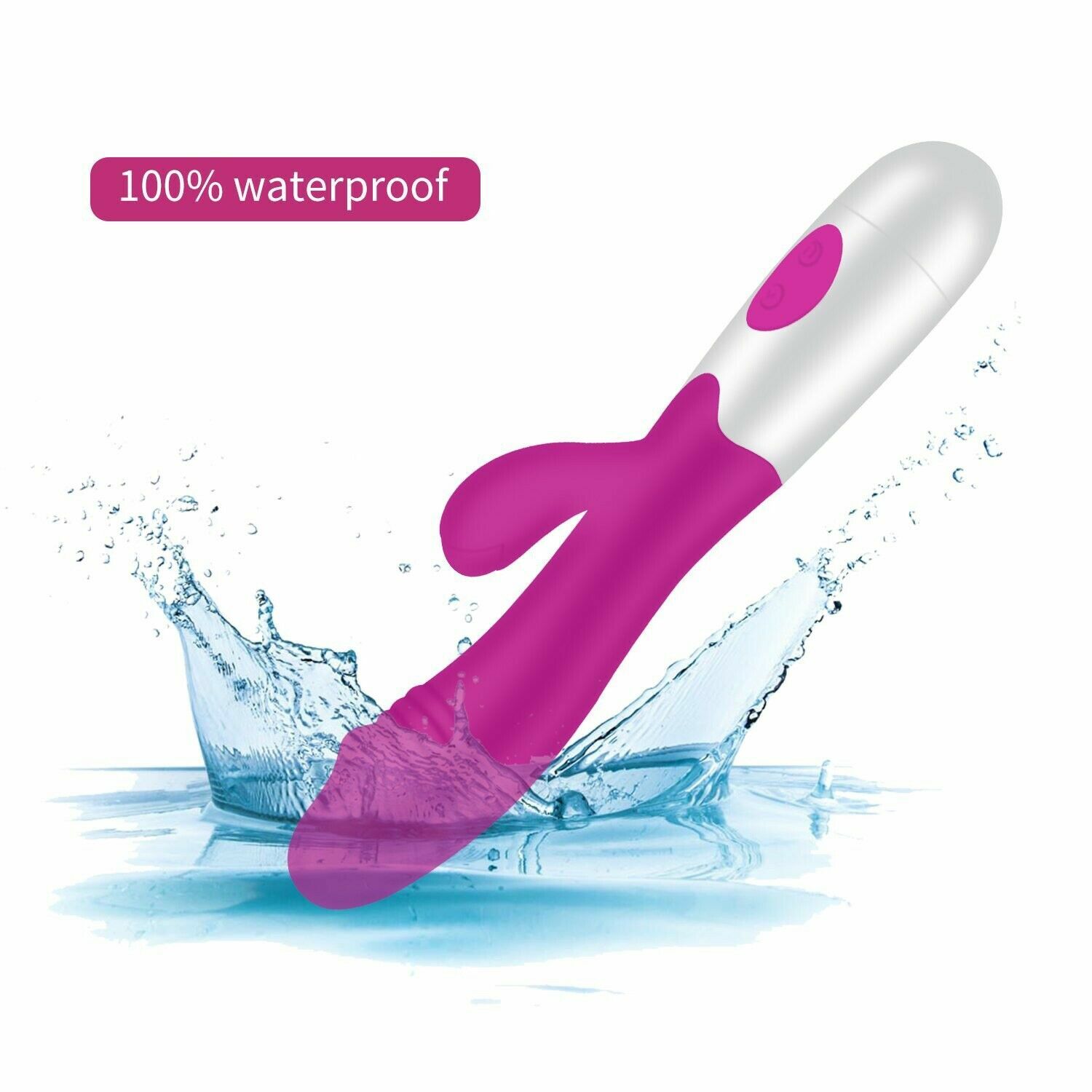Rabbit Waterproof Dildo Vibrator Massager 30 Speed G-spot Sex Toy -New In Box!!!