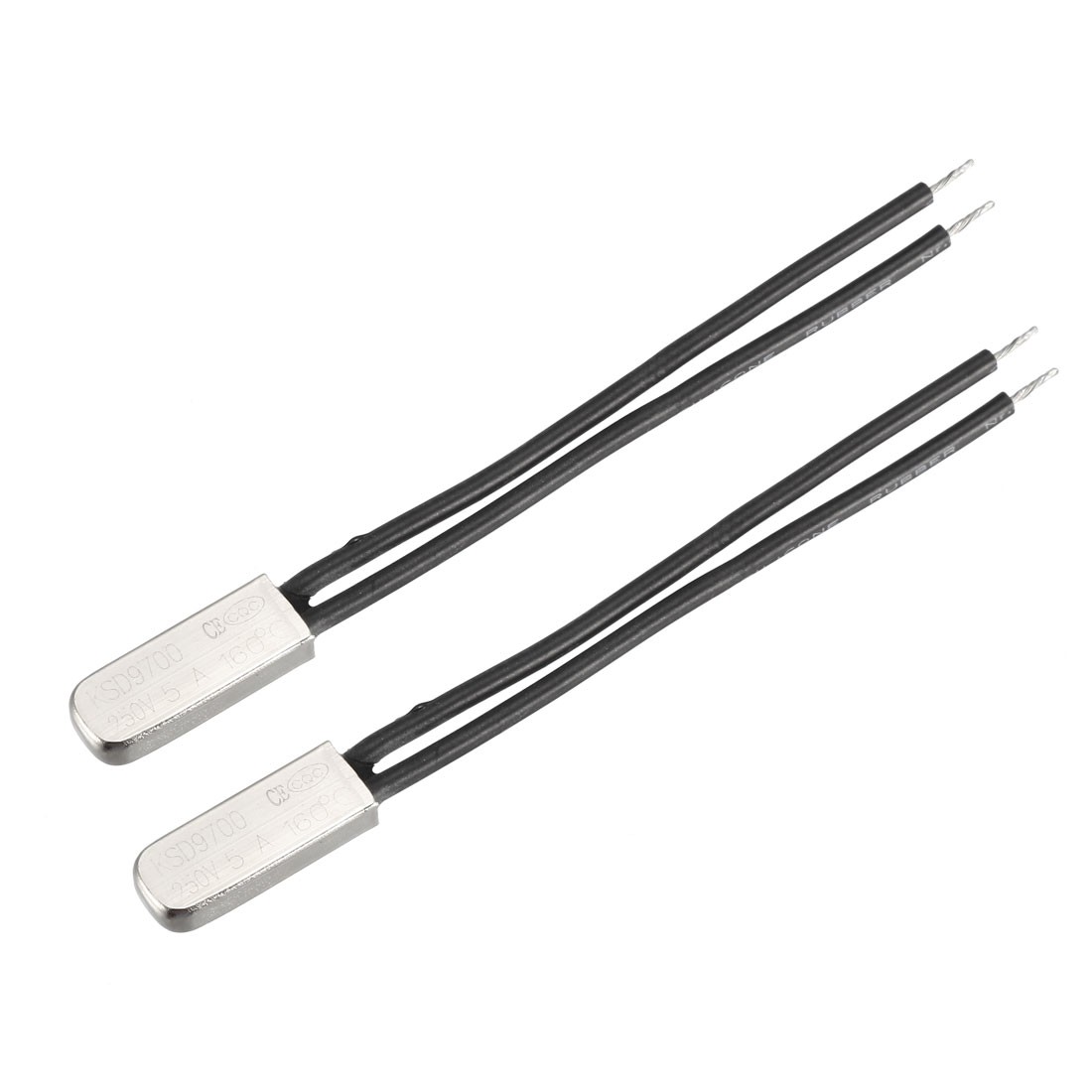 KSD9700 Thermostat, 160℃ N.C 5A Metal Bimetal Temperature Control Switch 2pcs