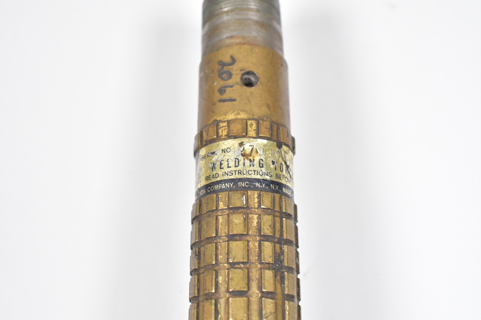 Vtg AIRCO Series 800 Welding Brazing Torch Handle Corn Cob with #4 Tip