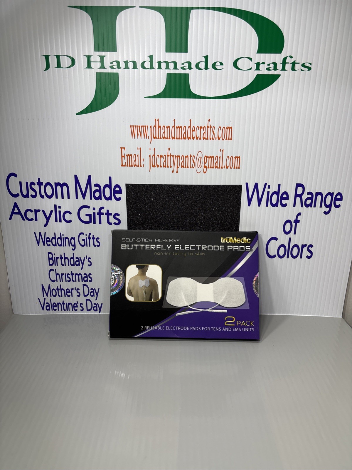 Extra Large Butterfly Shaped TENS Electrode Pads - Pack of 2