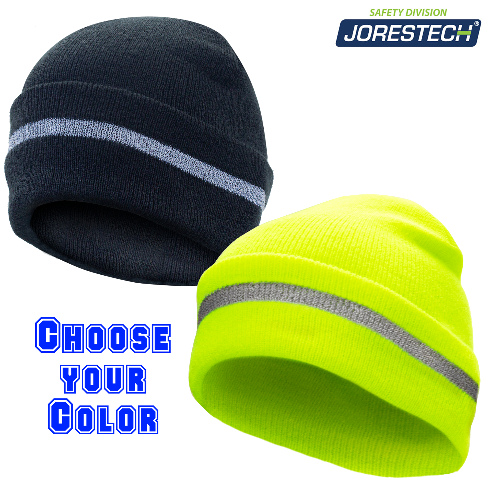 Safety Beanie Hat - Knitted with Reflective JORESTECH