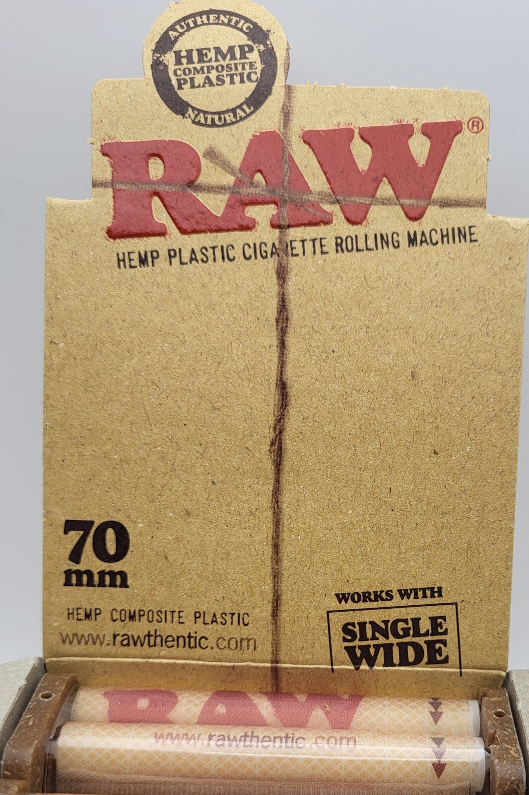 RAW 70MM SINGLE WIDE  PLASTIC CIGARETTES ROLLING MACHINE [ SETS OF 3 ] NEW