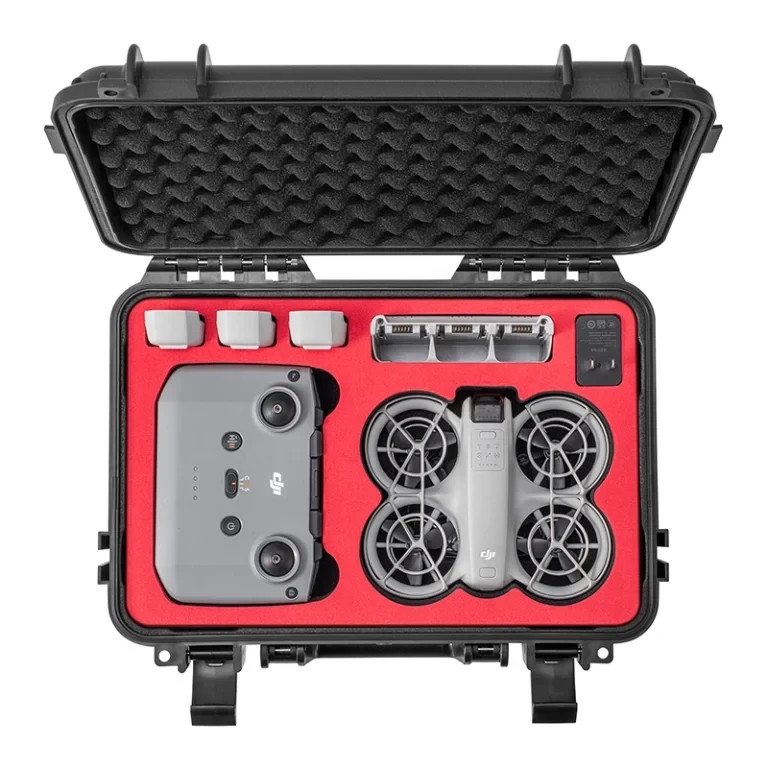 STARTRC Hardshell Case for DJI Neo Fly More Combo Waterproof (Black Red)