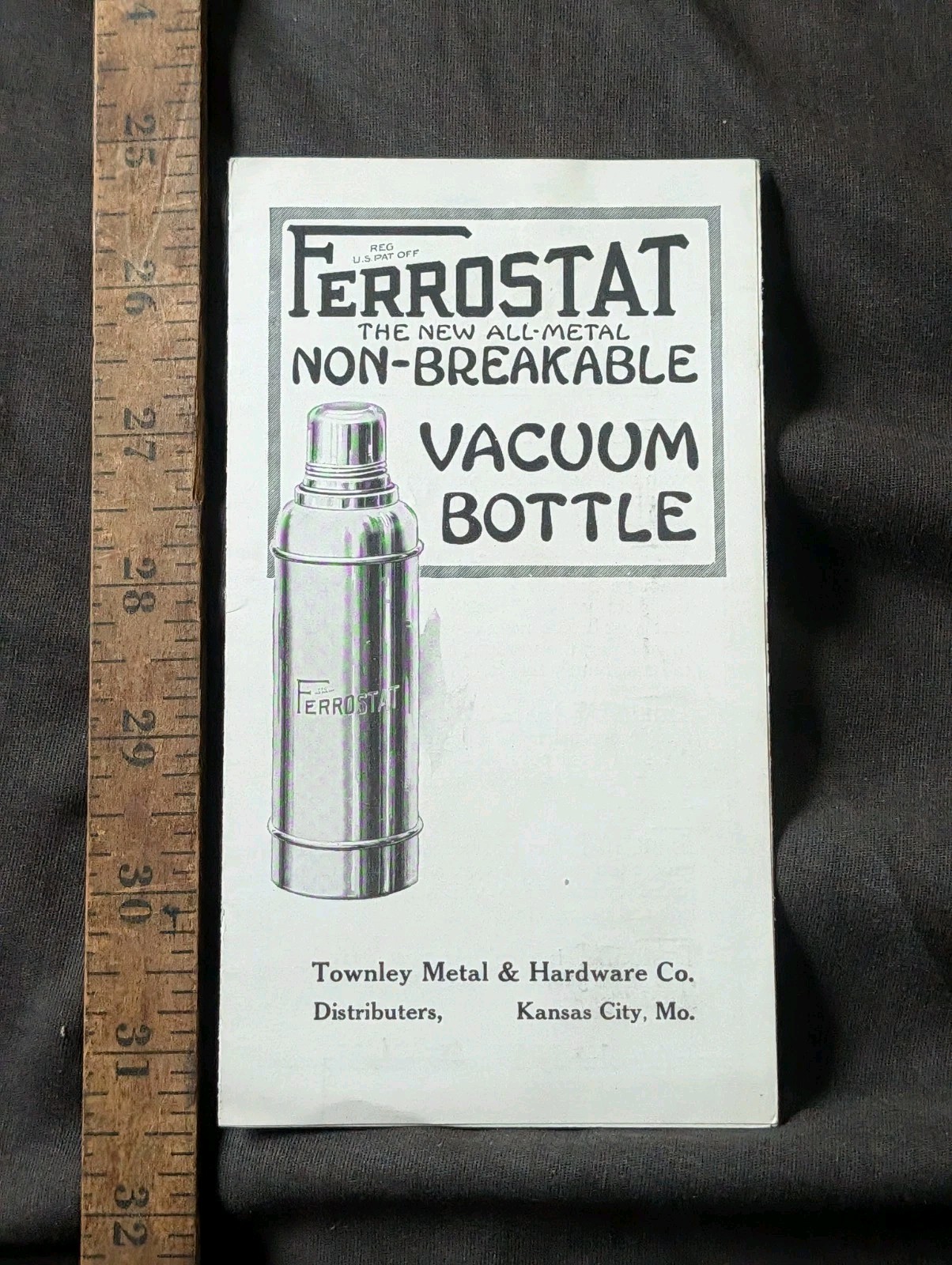 1930s Ferrostat bottle  advertising mailer brochure