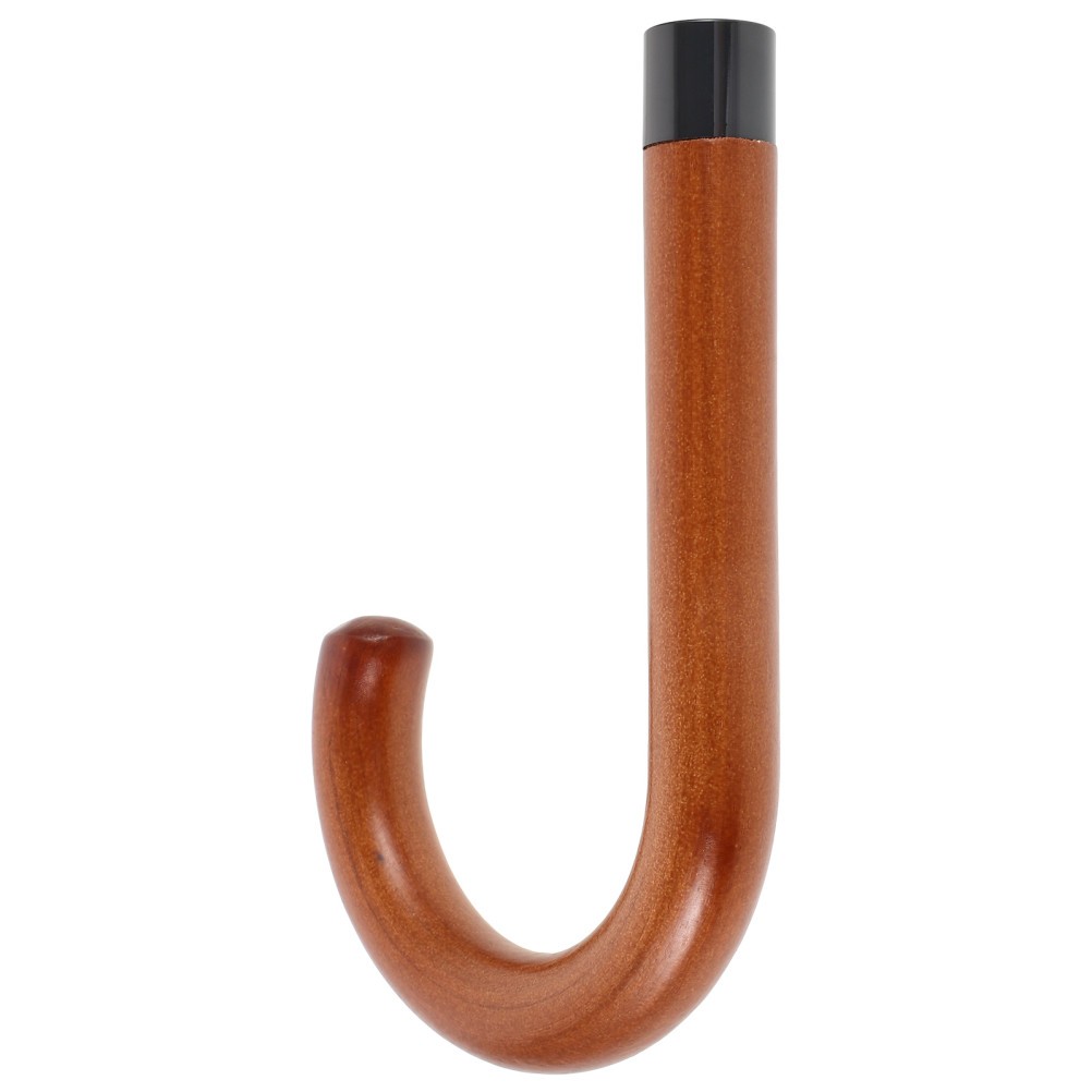 2 Pack Brown Wood Umbrella Replacement Parts Sturdy Handle for Daily Use