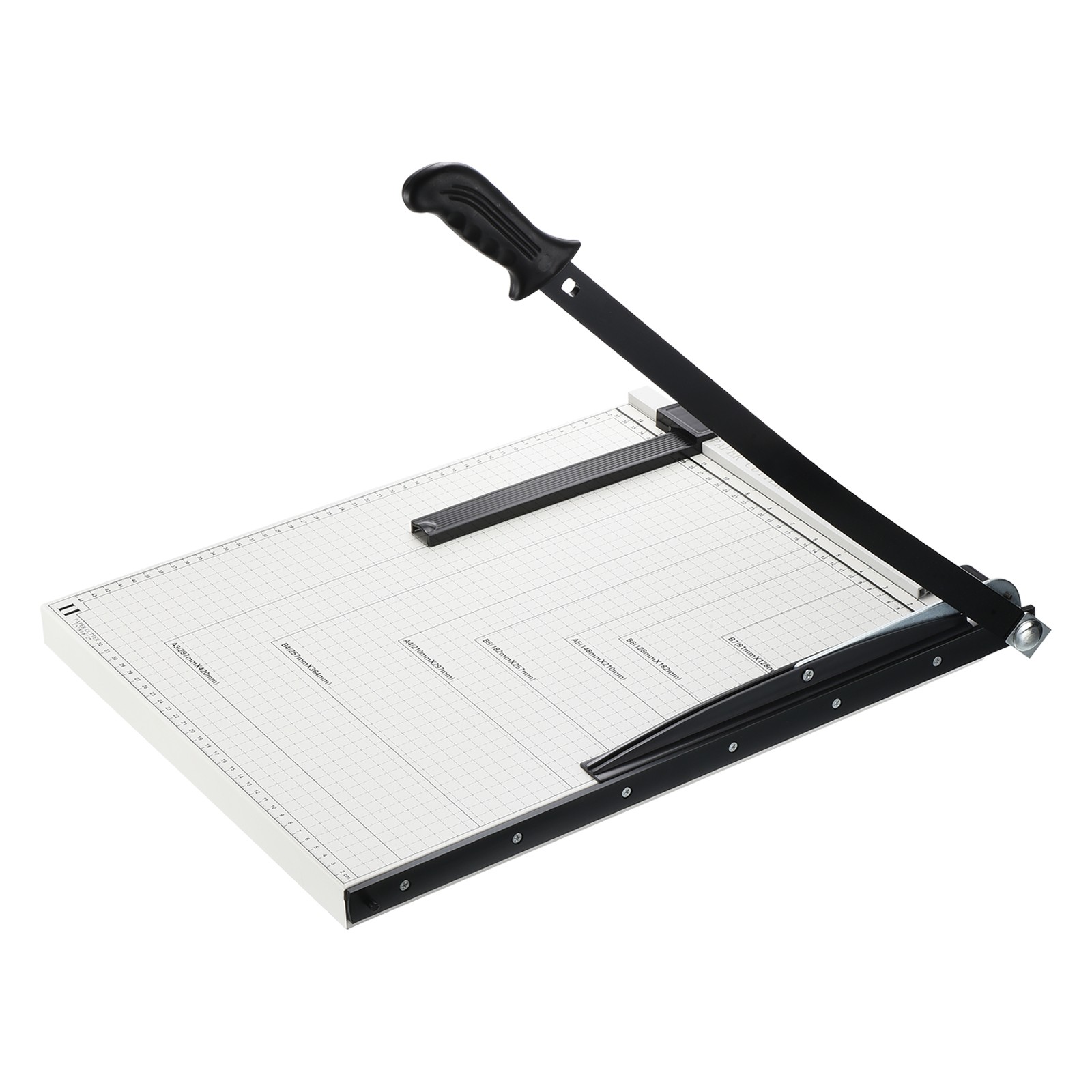 Paper Cutter B3 Stack Paper Trimmer 12 Sheet Metal Slicer Ergonomic Handle 21"