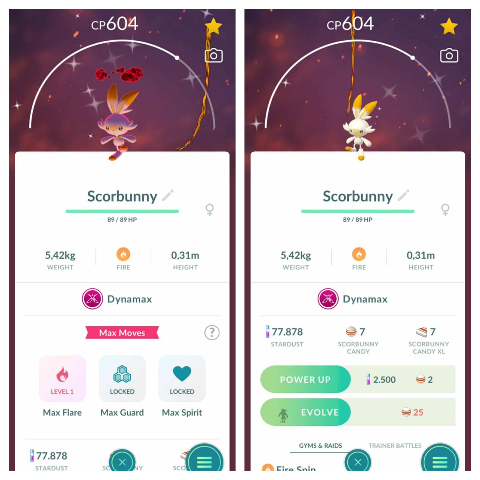 Pokemon Shiny Dynamax Scorbunny - Tr'ade 20k or P.T.C (Pls read description)
