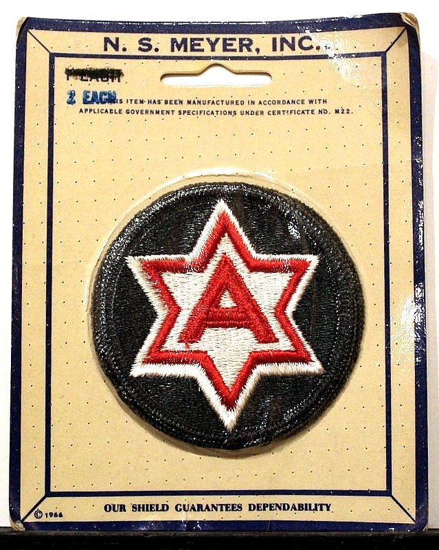 US Army Two 6th Army Patch Insignia Badge Full Color New & Packaged