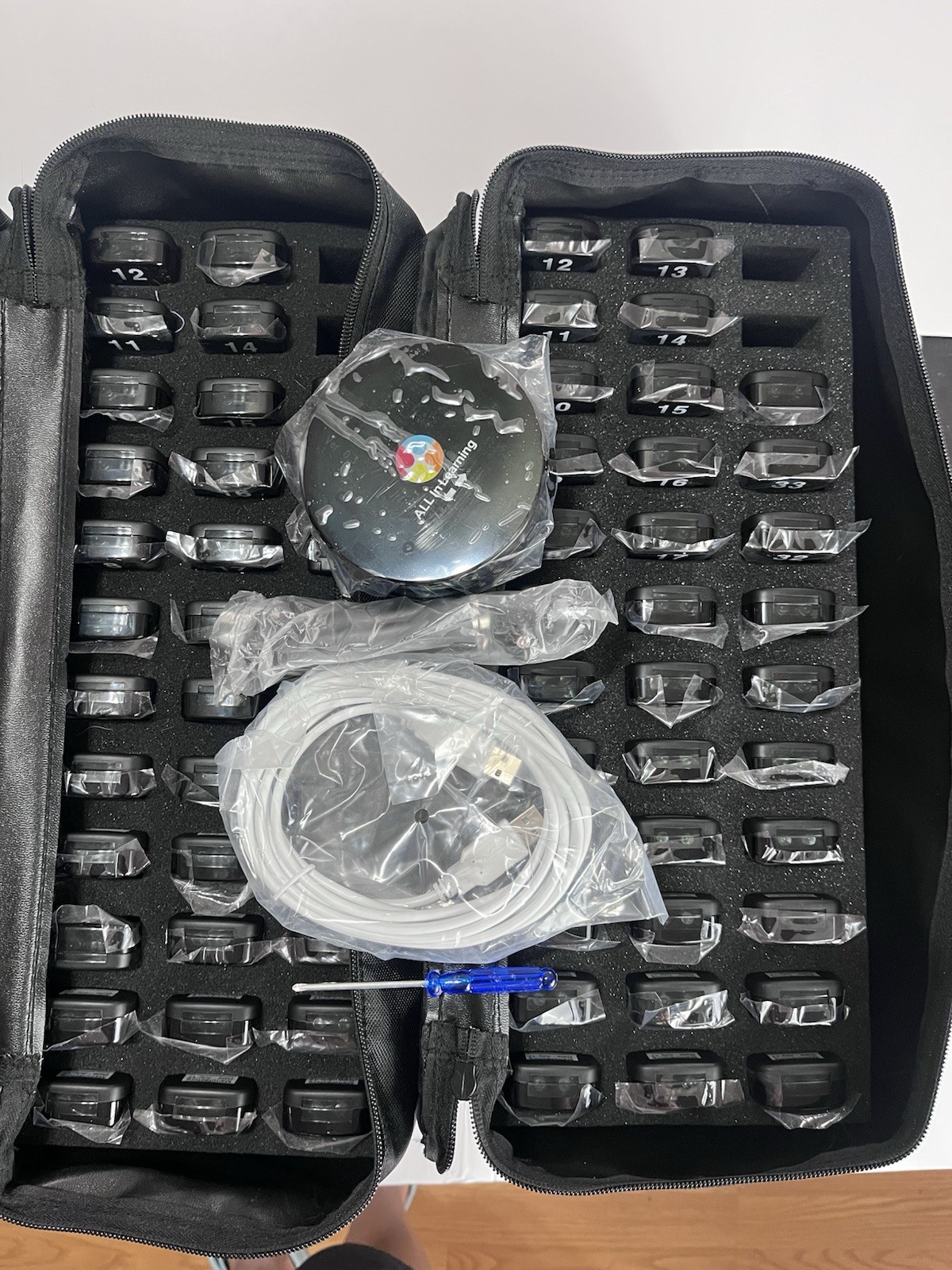 ALL In Learning Clicker Remote Lot - 136 Student Response Remotes + 2 Dongles