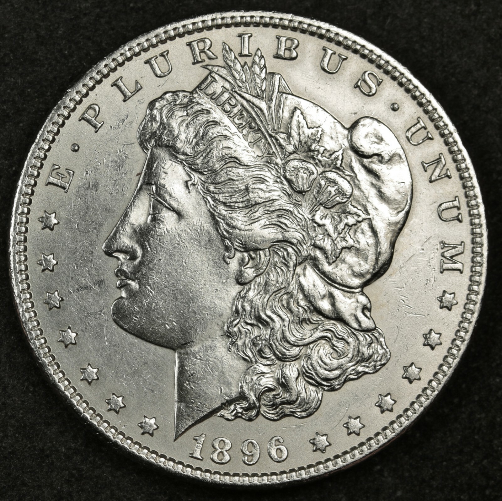 1896 Morgan Silver Dollar.  B.U.  139929   Inventory H